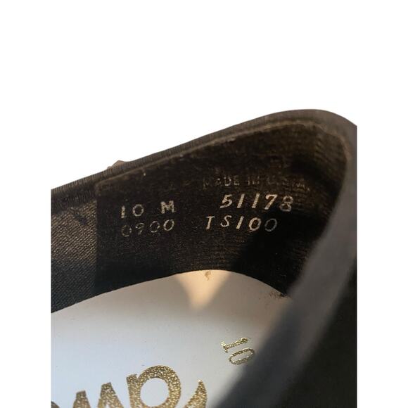 Award Citation Womens Tap Dancing Shoes Womens 10M Black Ribbon Tie Heel & Taps - Picture 4 of 9